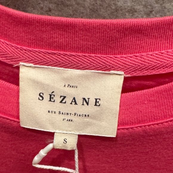 Sezane Pink Short Sleeve Tee - Picture 4 of 6